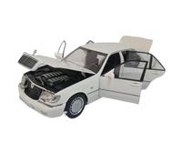 SCVWKAJA Véhicule Réplique Fidèle De Voiture Modèle De Voiture en Alliage Statique Fini 1:18 for Benz S600 Collection Décoration Intérieure Véhicules à Moteur(White)