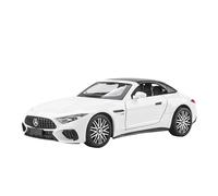 SCVWKAJA Véhicule Réplique Fidèle De Voiture Modèle De Voiture Miniature De Luxe en Alliage À L'échelle 1:24 for Benz SL63 AMG Ornements De Collection Véhicules à Moteur(White)