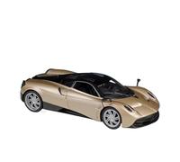 SCVWKAJA Véhicule Réplique Fidèle De Voiture Modèle De Voiture Miniature en Alliage À L'échelle 1:24 pour Pagani Huayra Véhicule en Métal Décoration De Salon Véhicules à Moteur(Gold)