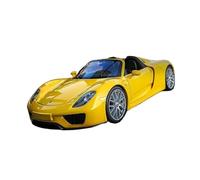 SCVWKAJA Véhicule Réplique Fidèle De Voiture Modèle De Voiture Miniature en Alliage À L'échelle 1:24 pour Porsche 918 Décoration De Salon Véhicules à Moteur(Yellow)