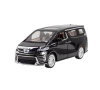 SCVWKAJA Véhicule Réplique Fidèle De Voiture Modèle De Voiture Miniature en Alliage pour Toyota Vellfire MPV Échelle 1:24 Ornements De Simulation Statiques en Métal Véhicules à Moteur(Black)