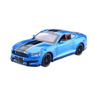 SCVWKAJA Véhicule Réplique Fidèle De Voiture Modèle De Voiture Moulé sous Pression en Alliage for Ford Mustang Shelby GT350, Échelle 1:32, Décoration De Maison Véhicules à Moteur(Blue)