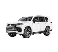 SCVWKAJA Véhicule Réplique Fidèle De Voiture Réplique De Voiture De Luxe en Alliage 1:32 pour Lexus LX570 Véhicule Tout-Terrain en Métal Décoration De Chambre Véhicules à Moteur(White)