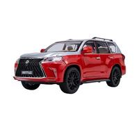 SCVWKAJA Véhicule Réplique Fidèle De Voiture Réplique Voiture en Alliage À L'échelle 1:18 for Lexus LX570 Affichage Statique Collection Modèles Voitures Ornements Série Véhicules à Moteur(Red)