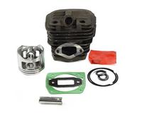 SCVYLNZ 1 Jeu de cylindres et Pistons tronçonneuse 45 mm diamètre, adaptés aux pièces Rechange for Essence Huile 52 cm³