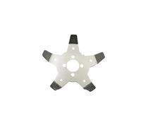 SCVYLNZ Brosse de Tondeuse à Gazon, Outil Arbre Droit, Lame Plaque désherbage adaptée aux Accessoires électrique(Five Claws)