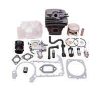 SCVYLNZ Kit de carburateur à Piston et Cylindre 47 mm for MS361 MS 361, Filtre air, Carburant, Huile, Ligne, collecteur, Joint décompression