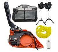 SCVYLNZ Kit de poignée Frein chaîne et Couvercle latéral d'embrayage for tronçonneuses 142, 141, 137 136 (références: 530054802 544097901)