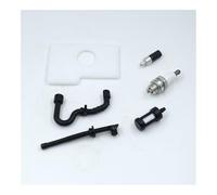 SCVYLNZ Kit d'entretien de Bougie d'allumage, Filtre à air, Huile, Carburant, Tuyau, adapté aux Outils Jardinage MS 017 018 MS170 MS180, pièce tronçonneuse