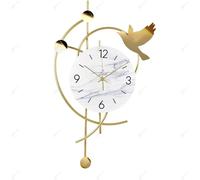 SCWZZWSY 36x60cm Corloges murales en métal en métal, 3D Art Silencieux Non tic-tac Horloge, créativité Corridor Corridor Wall Montres pour Le Salon