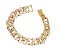 SCWZZWSY ACCESSOIRES DE BIELLIR GILLES 1PC Collier Trim Bling Diamond Tennis Chaîne Hip Chaîne attrayant Miss Link Chain à la mode Collier