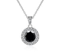 SCWZZWSY ACCESSOIRES DE BIELSION FILLES 1CT COUPE MOISANITE COUPE D COLOR DIAMENT PENDANT Collier pour femmes décorations