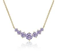 SCWZZWSY Accessoires Simple 2.8ct Collier Moisanite pour les femmes Coup de couleur R Round Color Created Diamond Pendant Colliers Perfect for Daily Wear Treens Wedding