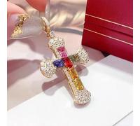 SCWZZWSY Bijoux de filles Collier pendentif en zircone