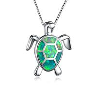 SCWZZWSY Bijoux filles colliers pendentifs pour femmes pour femmes remplies bleu blanc feu Opal Collier de mariage bijoux fait en chinois décorations