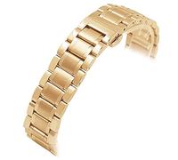 SCWZZWSY Bracelet de montre de rechange en acier inoxydable 20 mm 22 mm pour Iwc Pilot Mark18 - Doré/20 mm, 20 mm