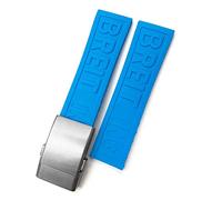 SCWZZWSY Bracelet de montre de rechange en caoutchouc de silicone tressé pour Breitling Avenger Superocean Heritage - Noir 1 - 24 mm, 22 mm