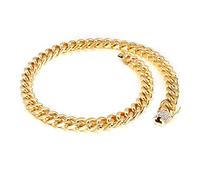 SCWZZWSY Bracelet en acier inoxydable masculin, boucle zircon, bracelet à chaîne de trottoir, excellent cadeau pour les hommes et les femmes
