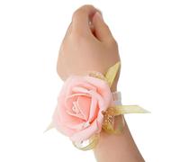 SCWZZWSY Bracelet Rose Bracelet Fleurs en soie Bride Bride Ornement Ornement Décoration Bridesmaid Robe pour le décor de la fête de danse de mariage