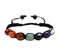 SCWZZWSY Bracelet tressé en cristal chakra pierres bracelet corde bracelets bijoux pour femmes fille, collier de bijoux, bracelets
