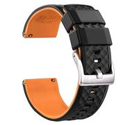 SCWZZWSY Bracelets de montre en silicone 18 mm, 20 mm, 22 mm, 24 mm à dégagement rapide pour homme, 20 mm