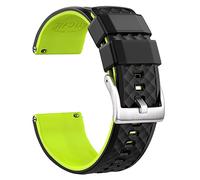 SCWZZWSY Bracelets de montre en silicone 18 mm, 20 mm, 22 mm, 24 mm à dégagement rapide pour homme, 22MM