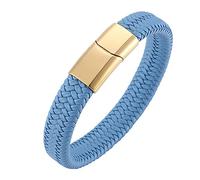 SCWZZWSY Bracelets masculins bracelets masculins bracelet bracelet bracelet masculin en acier inoxydable personnalisé pour hommes avec fermoir magnétique, faux, sans zircone