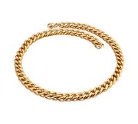 SCWZZWSY Bracelets masculins, simple bracelet en acier inoxydable de chaîne cubaine pour hommes