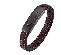 SCWZZWSY Cadeaux pour hommes bracelet charmes, bracelets de mariage bracelet bracelet bracelet acier inoxydable avec une longueur de fermoir magnétique 20,5 cm, fausse, sans zircone