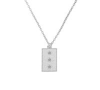 SCWZZWSY Collier de bijoux pour filles carré Collier d'étoiles à trois pointes pour femmes Chain Choker Bijoux Fabriqué en Chine décorations