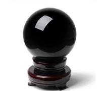 SCWZZWSY Divination Black Crystal Ball Obsidian Healing Crystals Decorations Home Decorations Méditation Ornements, 1,18 Pouces