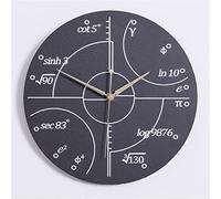 SCWZZWSY Fonction de mathématiques avancées Simples Mur Clock Science Mathematical Wall Watch Classroom Decor Teachers Gift (D)