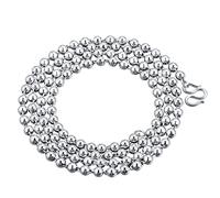 SCWZZWSY Girls Bijoux Accessoires Colliers Colliers Femmes pour pendentifs Chaîne de balle de 3,0 mm de large, décorations de 80 cm