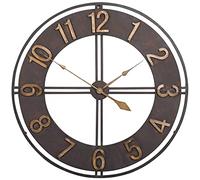 SCWZZWSY Horloge Murale de Jardin extérieur 23 Pouces en Fer forgé