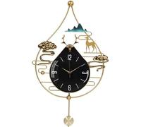 SCWZZWSY Horloges murales avec Pendule - Silent Pas à Cocher Horloge de Quartz - décor Montres murales pour Le Salon Kitchens-Blue || 50x86cm (Vert 50x86cm)