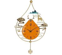 SCWZZWSY Horloges murales avec Pendule - Silent Pas à Cocher Horloge de Quartz - décor Montres murales pour Le Salon Kitchens-Blue || 50x86cm (Vert 50x86cm)