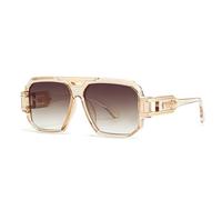 SCWZZWSY Men de Mode Lunettes de Soleil Femmes Vintage Luxury Eyewear surdimension Les Nuances Tendances conduisant des Verres de Soleil rétro