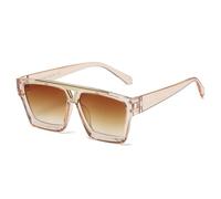 SCWZZWSY Nouveau 2025 Lunettes de Soleil carré surdimensionnées Femmes Hommes Vintage Grand Frame Metal Couture Sun Glêmes Fashion Shudes Femme