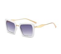 SCWZZWSY Nouveau 2025 Lunettes de Soleil pour Femmes d'été pour Les Verres de Soleil de Style Lady pour Les Femmes Vintage Shades Goggles UV400