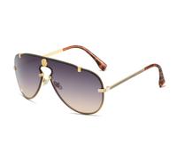 SCWZZWSY Nouveau 2025 Lunettes de Soleil Rondes pour Femmes Men Met Metal Shades UV Voyages de Soleil Travelots Eyewear extérieure