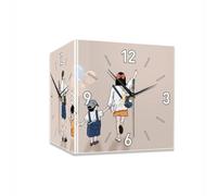 SCWZZWSY Salon Corner Contrôle Mural Muron Pas de Punch Horloge silencieuse Mur de Peinture Lumineuse Corner Glow Corloge (Taille: 40 * 40 * 40cm)