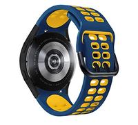 SCWZZWSY Sangle de silicone officielle de 20 mm pour Galaxy Watch4 Classic 46 42 mm / 44 40 mm Smartwatch Ridge Sport Bracelet Watch Band Correa