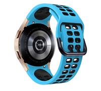 SCWZZWSY Sangle de silicone officielle de 20 mm pour Galaxy Watch4 Classic 46 42 mm / 44 40 mm Smartwatch Ridge Sport Bracelet Watch Band Correa