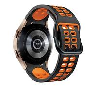SCWZZWSY Sangle de silicone officielle de 20 mm pour Galaxy Watch4 Classic 46 42 mm / 44 40 mm Smartwatch Ridge Sport Bracelet Watch Band Correa