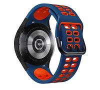 SCWZZWSY Sangle de silicone officielle de 20 mm pour Galaxy Watch4 Classic 46 42 mm / 44 40 mm Smartwatch Ridge Sport Bracelet Watch Band Correa