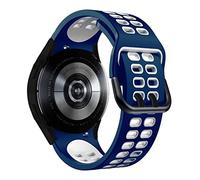 SCWZZWSY Sangle de silicone officielle de 20 mm pour Galaxy Watch4 Classic 46 42 mm / 44 40 mm Smartwatch Ridge Sport Bracelet Watch Band Correa