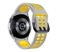 SCWZZWSY Sangle de silicone officielle de 20 mm pour Galaxy Watch4 Classic 46 42 mm / 44 40 mm Smartwatch Ridge Sport Bracelet Watch Band Correa
