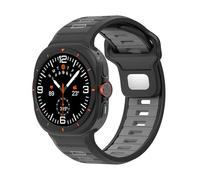 SCWZZWSY Sangle de silicone sportif pour Galaxy Watch Ultra 47 mm Soft Band Two Color Band pour Galaxy 7 Ultra No Gaps Watch Band