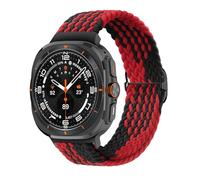 SCWZZWSY Sangle en nylon en boucle solo tressée pour Galaxy Watch 7 Ultra Band 47 mm Stretchy Nylon Bracelet Correa Watchbands