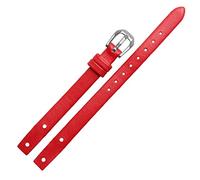 SCWZZWSY Vérités de montres en cuir en cuir pour f ossil es4340 ES4119 ES4000 STRACTS WORK avec vis 8 mm rouge noir blancbracelet